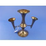 Railway Interest; A George V silver three branch Epergne, by H J Cooper, hallmarked Birmingham,