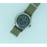 A gentleman's stainless steel British Military W.W.W. Longines "Greenlander" Wrist Watch, circa