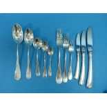 A Danish sterling silver part Table Flatware Service, by A.Michelsen, Copenhagen, comprising