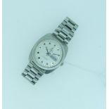 A vintage Omega Seamaster Automatic gentleman's stainless steel bracelet Wristwatch, the silvered