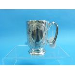 A Victorian silver Christening Mug, by Elkington & Co., Ltd., hallmarked Birmingham, 1890, of