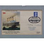 Titanic interest; Survivor Beatrice Landstrom signed 1982 70th Anniversary Titanic Maritime cover,