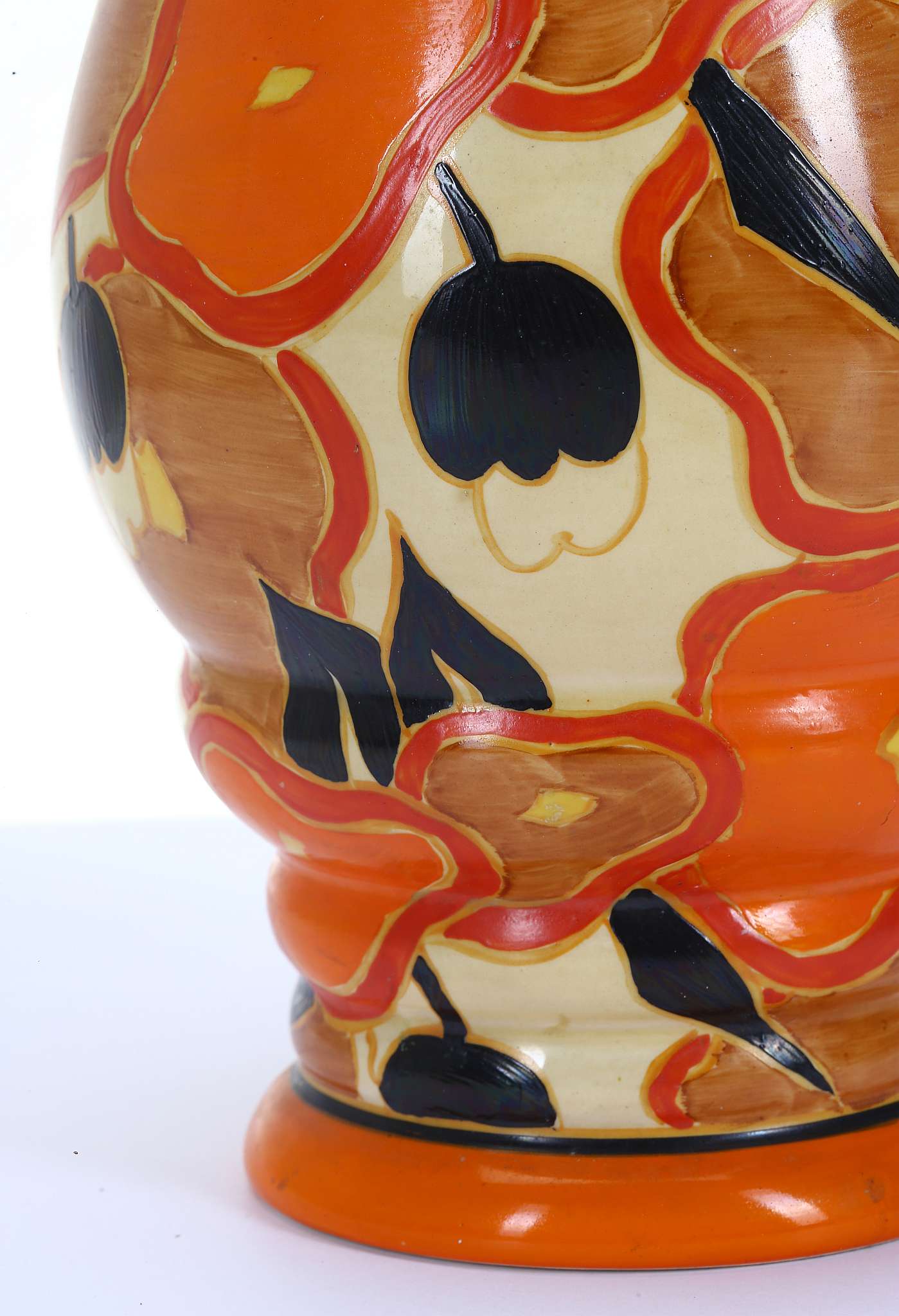 CLARICE CLIFF FANTASQUE BIZARRE 362 SHAPE VASE, in Orange Chintz pattern, printed Bizarre marks - Image 10 of 11