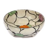 CLARICE CLIFF BIZARRE BOWL, in Latona pattern, painted Latona and printed Bizarre marks under, (19cm