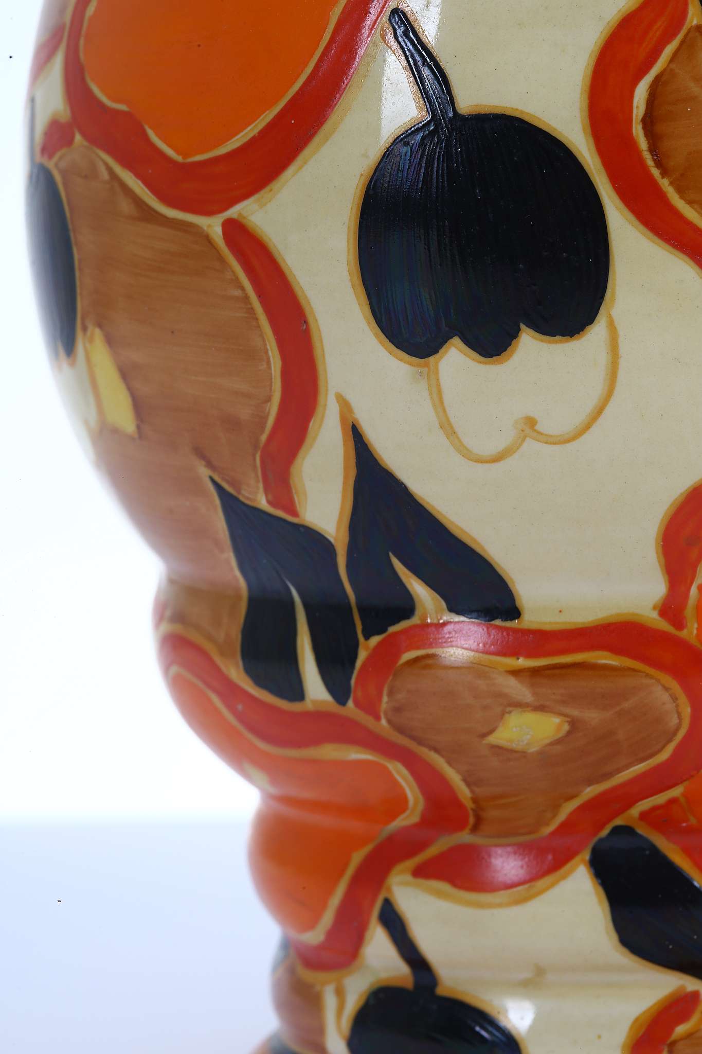 CLARICE CLIFF FANTASQUE BIZARRE 362 SHAPE VASE, in Orange Chintz pattern, printed Bizarre marks - Image 11 of 11