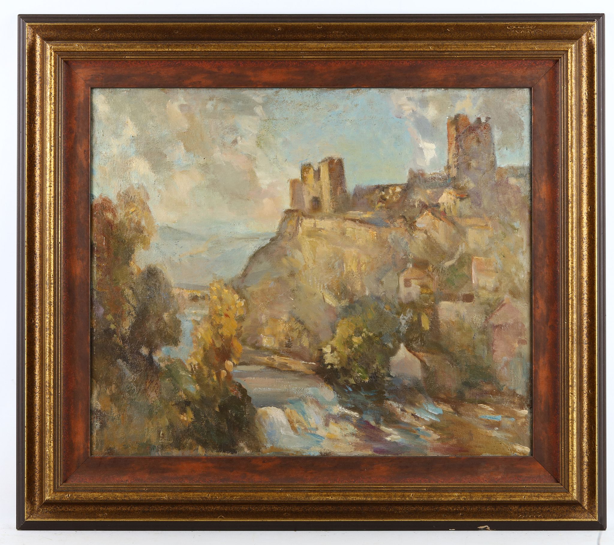 J.B. Harrison (British, early 20th Century), 'Richmond Castle, North Yorkshire', oil on canvas, 50 x