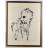 Ronald Brooks Kitaj R.A. (American, 1932-2007) 'Abraham', limited edition lithograph 21/30, pencil