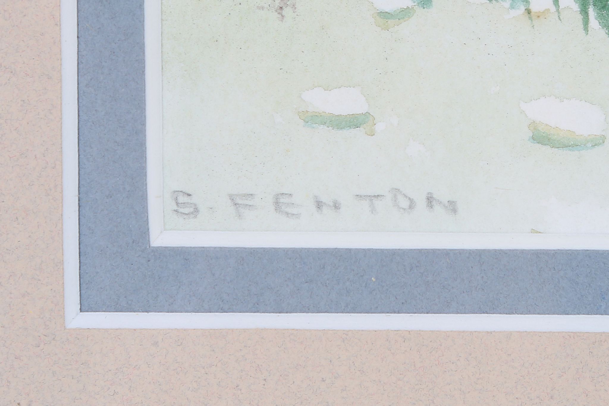 Samuel Fenton (b.1923), 'Hole in One', watercolour, signed 30 x 55cm, mounted and framed with - Image 2 of 4