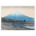 KAWASE HASUI (1833 – 1957). Dai oban, a woodblock print entitled ‘Fuji gawa’ (Fuji river), dated