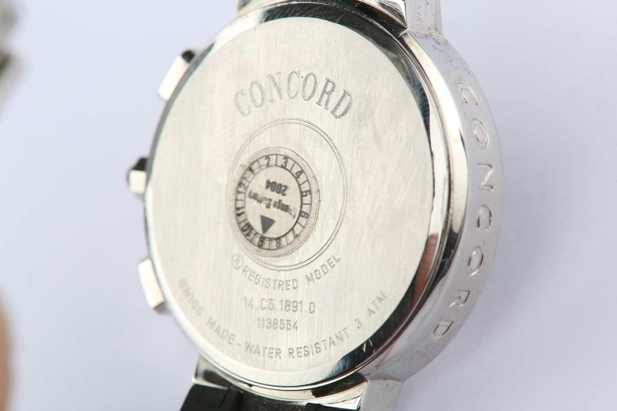 Concord. A stainless steel and diamond quartz calendar chronograph wristwatch. Model: La Scala - Image 7 of 7