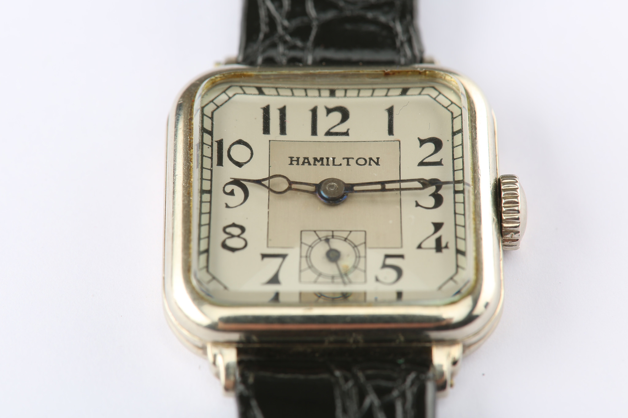 Hamilton Watch Co. A 14K white gold manual wind wristwatch.  Date: Circa late 1930's. Movement: - Image 3 of 5