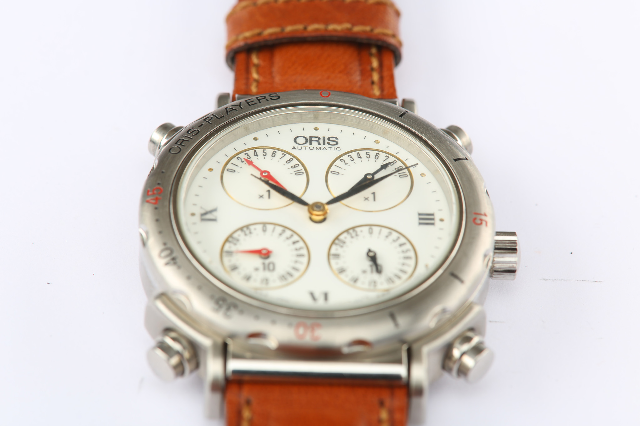 Oris. A stainless steel automatic sports counter wristwatch. Model: Players. Reference: 7412. - Image 5 of 7