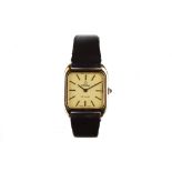 Omega. A gold plated manual wind wristwatch. Model: De Ville. Date: 1980's Movement: Signed, cal.