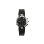 Concord. A stainless steel and diamond quartz calendar chronograph wristwatch. Model: La Scala