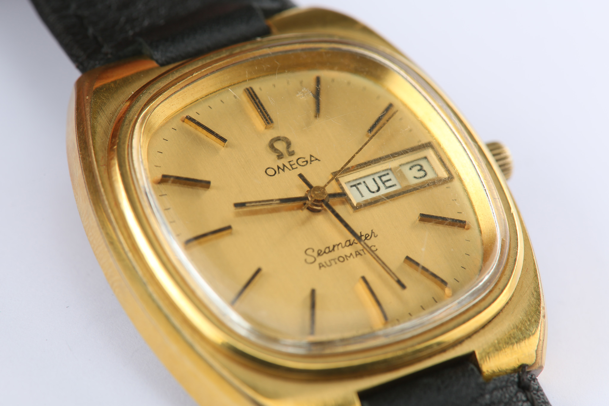 Omega. A gold capped automatic calendar wristwatch. Model: Seamaster. Reference: 166.0213 / 366. - Image 2 of 6