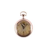 Cyma/Tavannes Watch co. A gold plate open face pocket watch. Date: Early 20th Century. Movement: