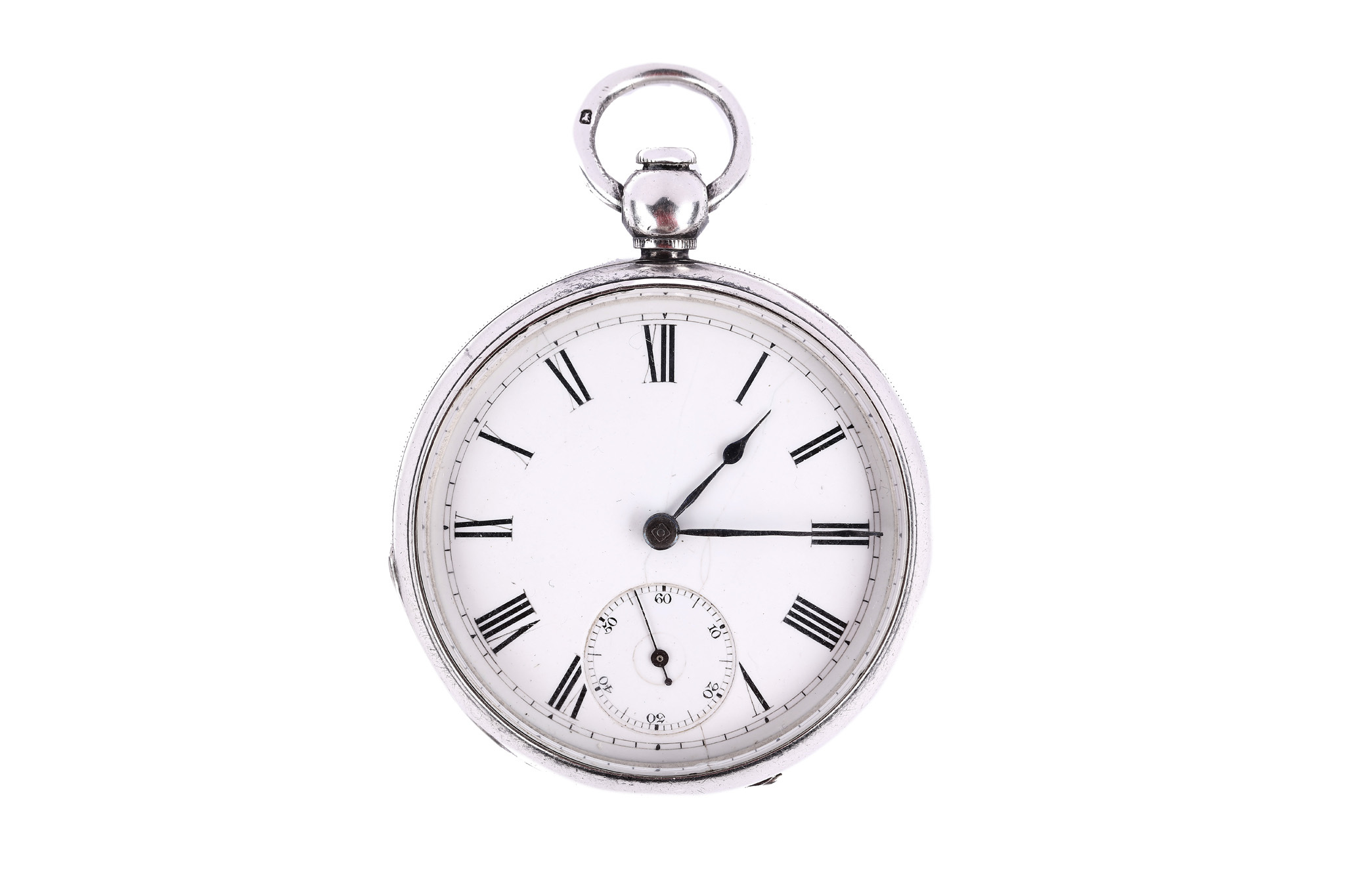 Waltham. A sterling silver open face pocket watch.   Date: Late 19th Century. Movement: Signed,