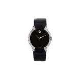 Movado. A ladies stainless steel quartz wristwatch. Reference: 83 G1 1891 S. Movement: Quartz. Dial: