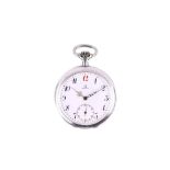 *** WITHDRAWN *** Omega. An .800 Silver open face pocket watch.Date: Early 20th Century. Movement: