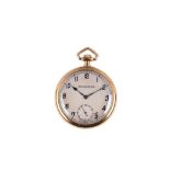 Patek Philippe for Bunde & Upmeyer Co. An 18k gold open face pocket watch. Case references: '407060'