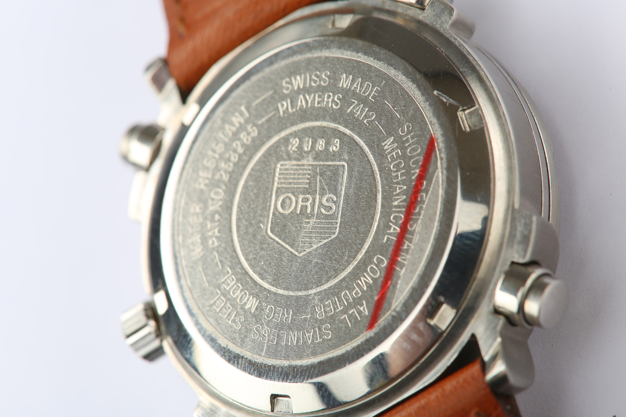 Oris. A stainless steel automatic sports counter wristwatch. Model: Players. Reference: 7412. - Image 6 of 7