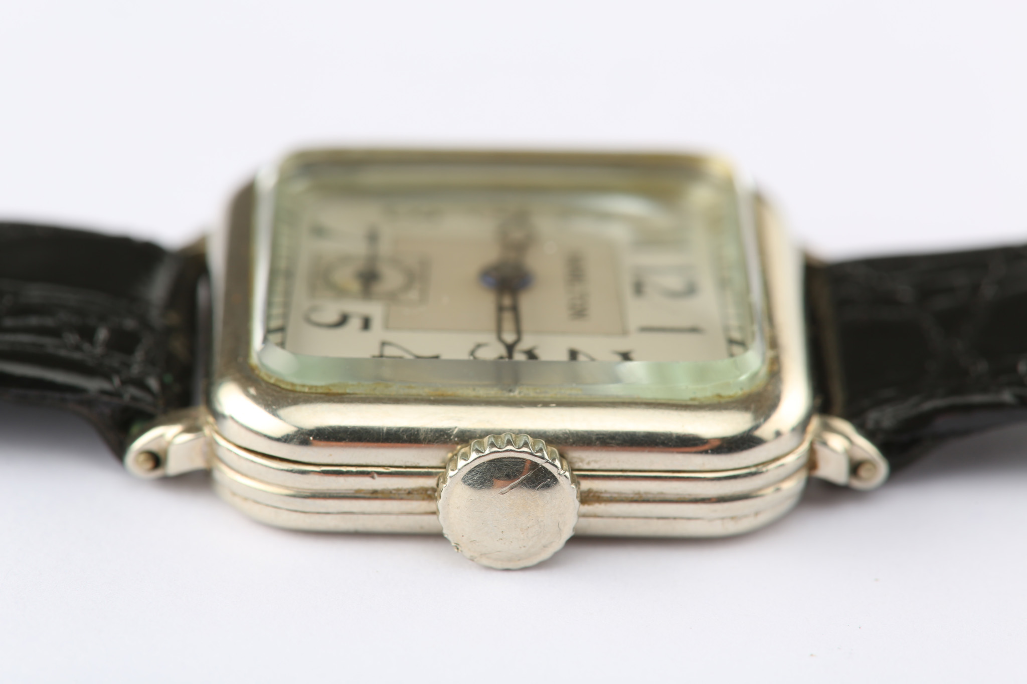 Hamilton Watch Co. A 14K white gold manual wind wristwatch.  Date: Circa late 1930's. Movement: - Image 4 of 5