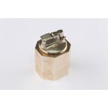 A 20th century modern sterling silver table lighter, by Cartier circa 1960 Of octagonal form,