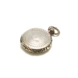 A William IV antique sterling silver ‘watch case’ vinaigrette, Birmingham 1833 by Joseph Wilmore Of