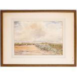 Claude Hayes RI (1852-1922), 'Extensive Landscape with Cattle Grazing', watercolour, signed lower