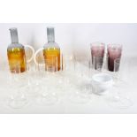 A mixed collection of modern Art glassware and ceramics by Conran, 20th Century, to include a pair