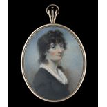 Attributed to ALEXANDER GALLAWAY (BRITISH fl.c.1794-1812) A portrait miniature of a lady called Mary