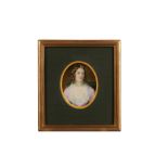SIR WILLIAM CHARLES ROSS R.A. (BRITISH 1794/5-1860) Portrait miniature of a Lady, circa 1850, in