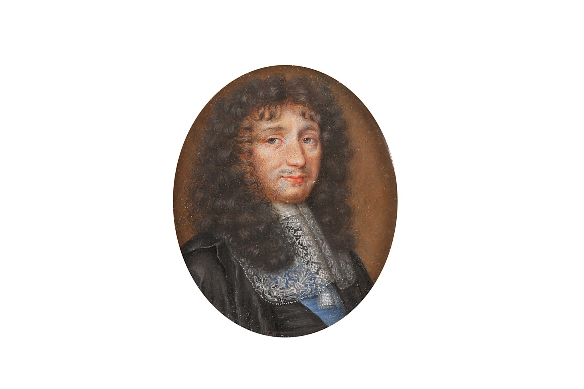 FRENCH SCHOOL (c.1680) Portrait miniature of Jean-Baptiste Colbert, Marquis de Seignelay (1651- - Image 2 of 3