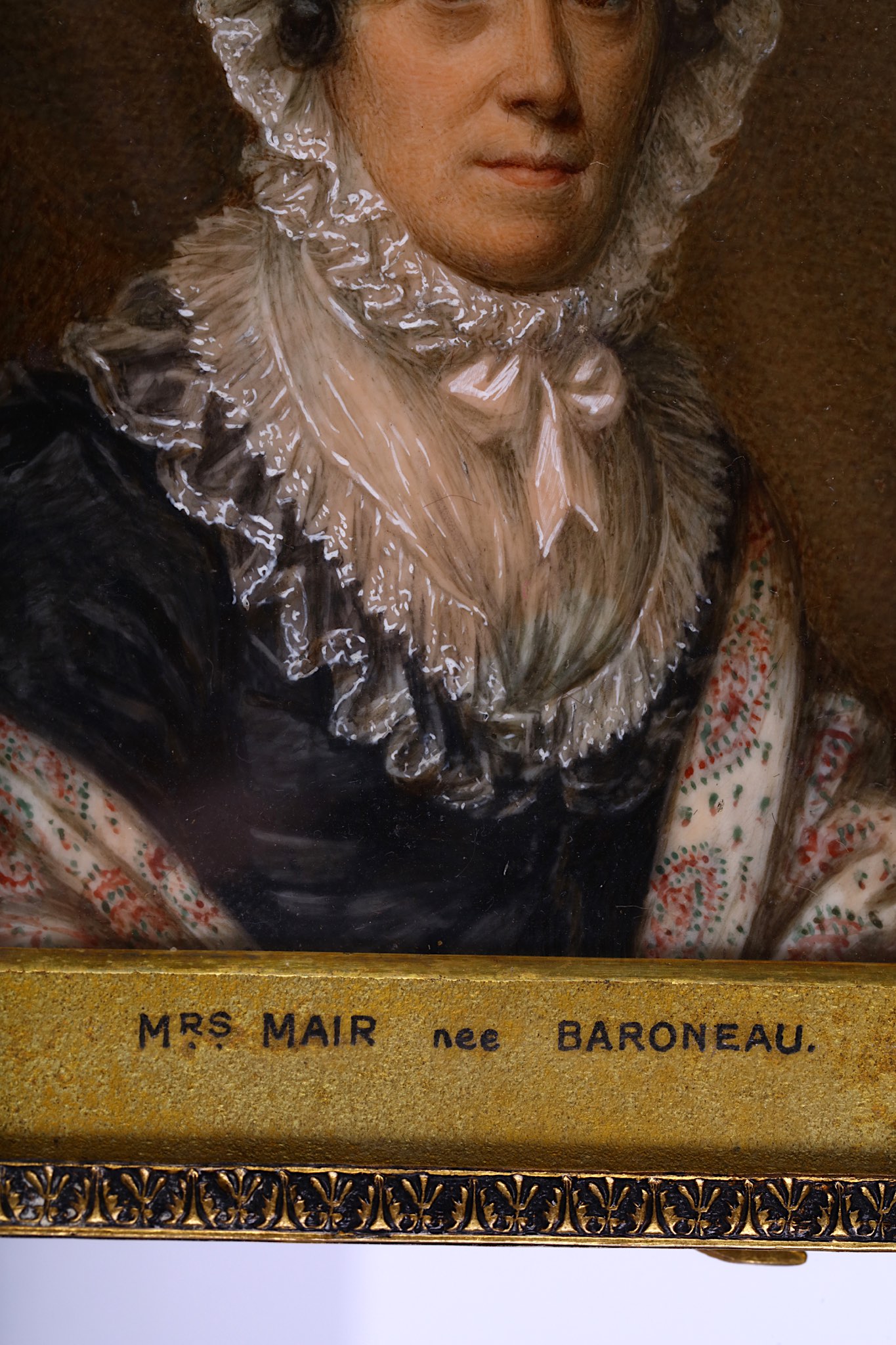 WILLIAM JOHN THOMSON R.S.A. (AMERICAN 1771/3 - 1845) Portrait miniature of Mrs Mair née Baroneau - Image 4 of 6