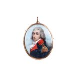 ANDREW PLIMER (ENGLISH 1763-1837) Portrait miniature of Captain George Lewis Hamilton R.A.,