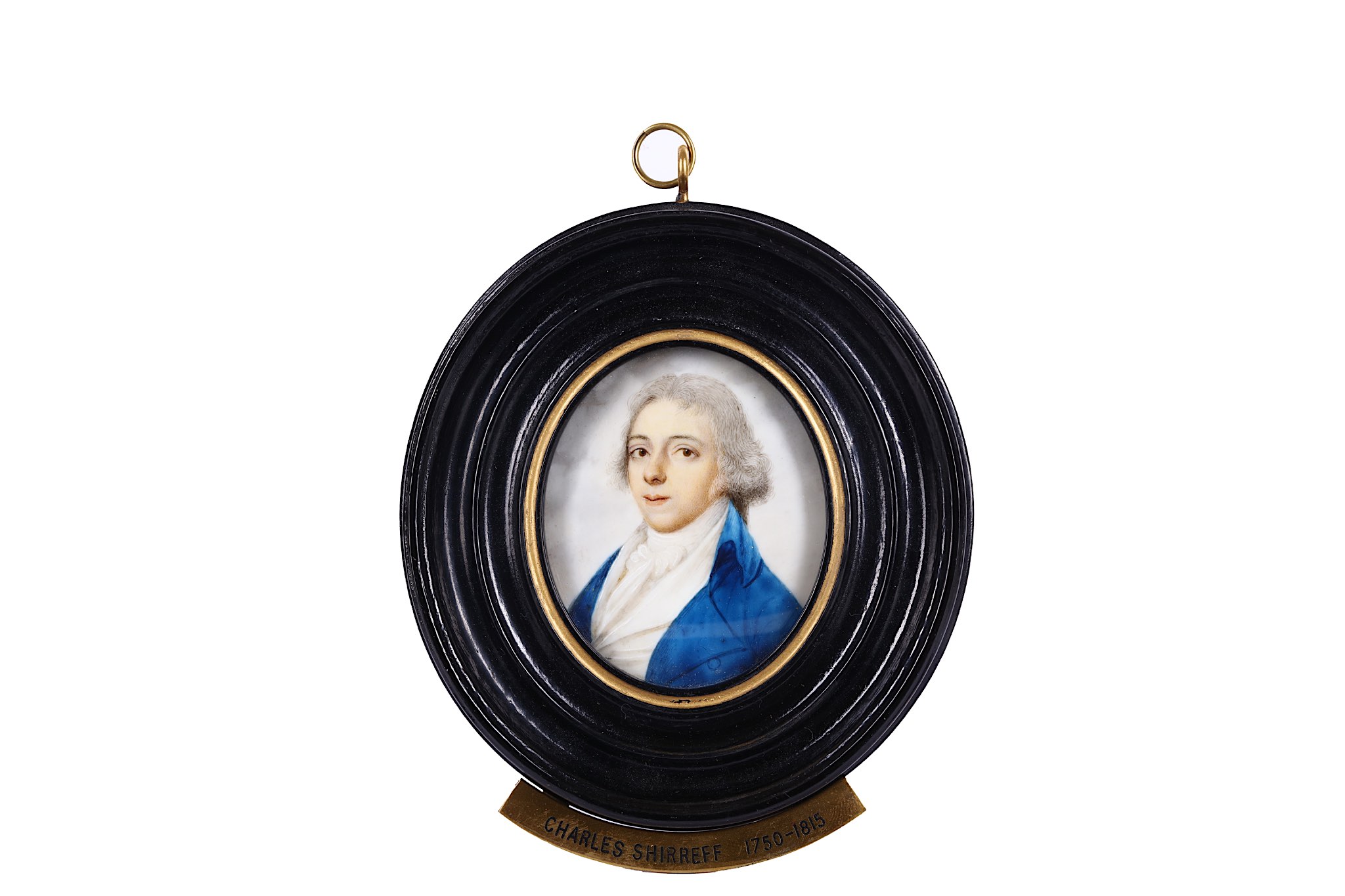 ATTRIBUTED TO THOMAS PEAT (BRITISH 1791-1831) Portrait miniature of a gentleman, in blue coat, white