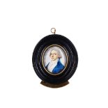 ATTRIBUTED TO THOMAS PEAT (BRITISH 1791-1831) Portrait miniature of a gentleman, in blue coat, white