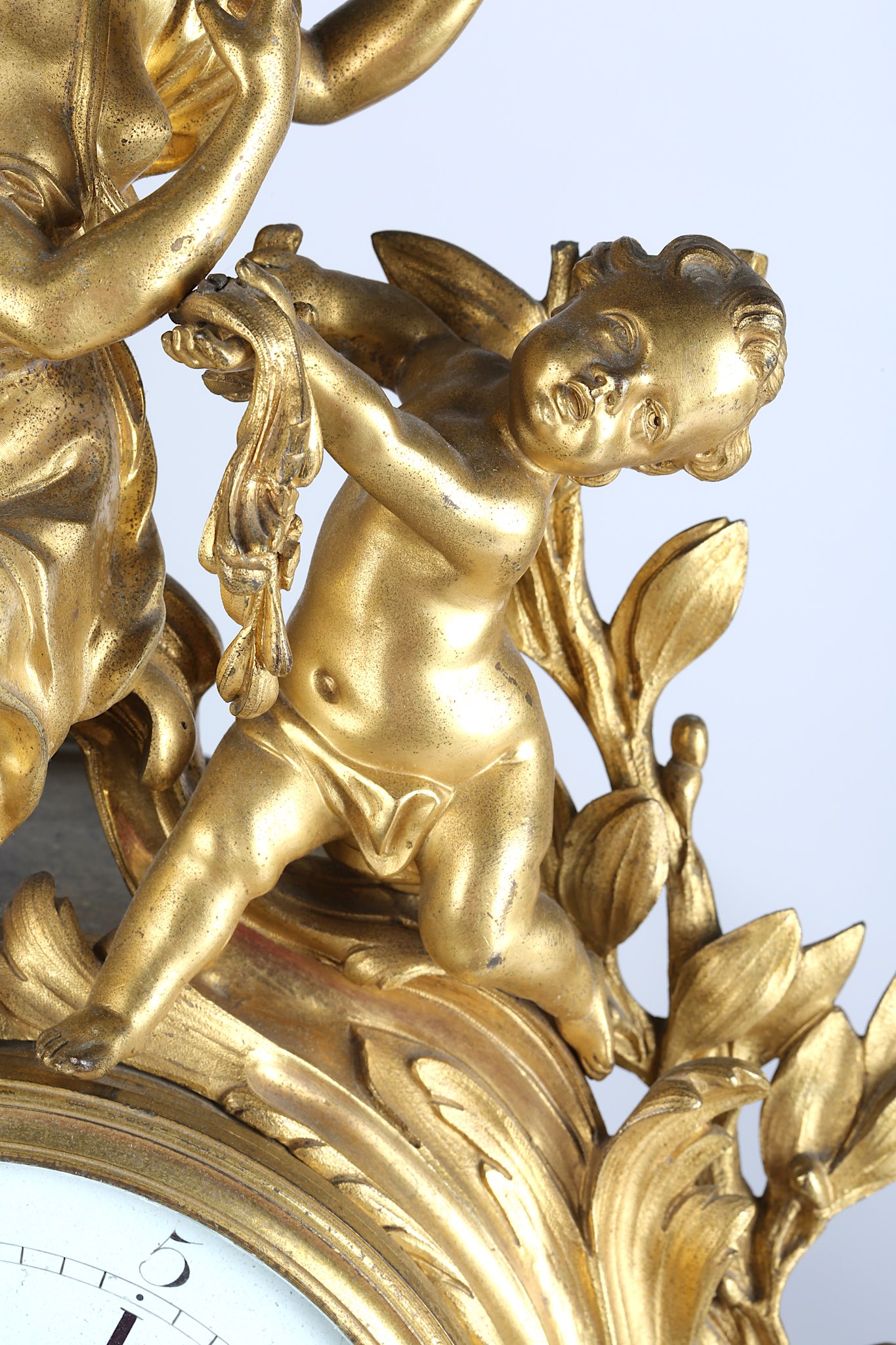 AMENDED: A LARGE AND IMPRESSIVE MID 19TH CENTURY LOUIS XV STYLE GILT AND PATINATED BRONZE MANTEL - Image 5 of 11