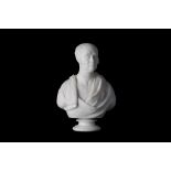 JOHN FRANCIS (BRITISH, 1780-1861): A MARBLE BUST OF HENRY JOHN TEMPLE, 3RD VISCOUNT PALMERSTON (