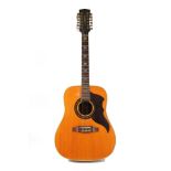 A mid 1960's Eko 12 string, manufactured in Italy. Solid spruce top, sandwich neck construction,