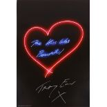 TRACEY EMIN (BRITISH b.1963), 'THE KISS WAS BEAUTIFUL', 2016, offset lithograph in colours, signed