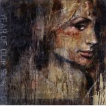 GUY DENNING (BRITISH b.1965), 'FUCKED UP CELEBRITY #3', oil on canvas, signed and titled verso, (