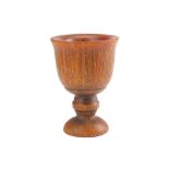 !!!WITHDRAWN!!! A RHINOCEROS HORN GOBLET Circa 19th century A fine example of a turned horn cup with