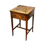 A George III mahogany work table