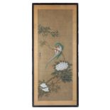 A Chinese painting depicting a parrot