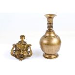 A Tibetan bronze ewer