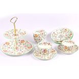 A Minton Haddon Hall pattern 54-piece part dinner and tea service