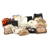 A good mixed collection of ladies handbags and vanity cases