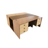 A large Finchatton custom made double sided desk