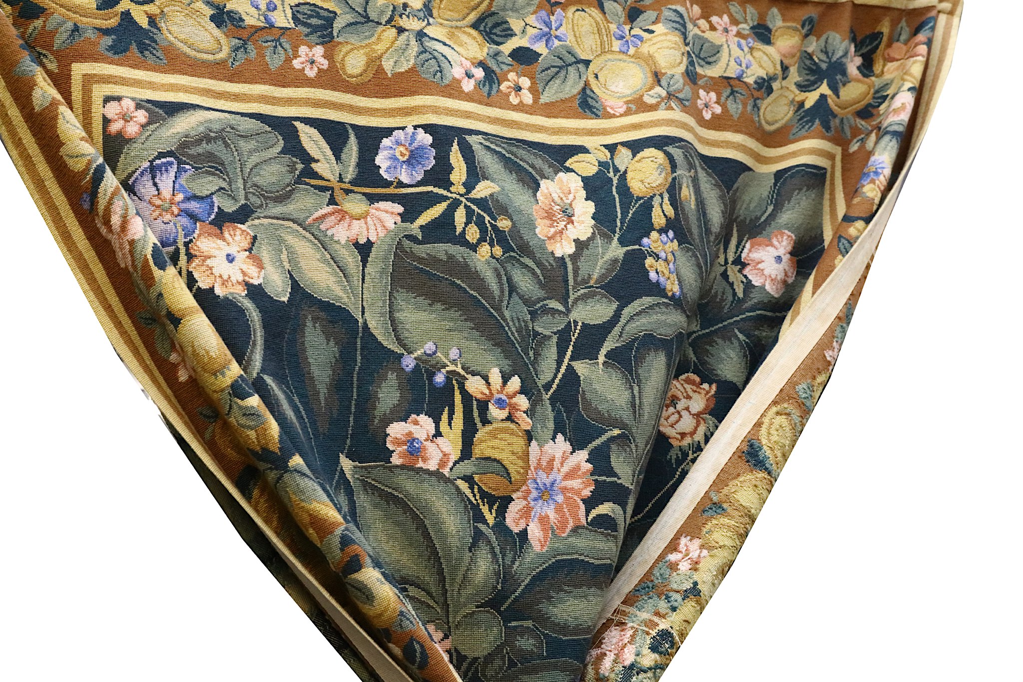 A large Aubusson style needlepoint hanging